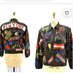 NY sequined jacket by grace vintage unique